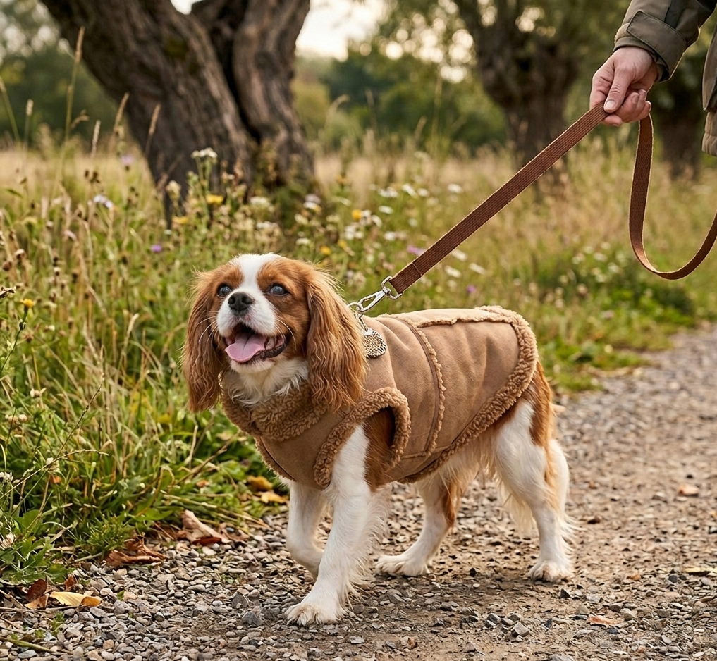 מעיל לכלב קטן | מעיל לכלב בינוני | מעיל לכלבים קטנים | מעיל חורף  |לכלבים | בגדים לכלבים קטנים | מעיל חום לכלב