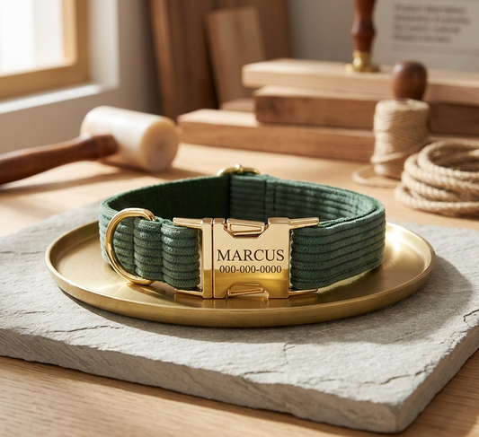 קולר לכלב עם שם באנגלית | קולר חריטה לכלב | קולר לכלב בהזמנה אישית | קולר לכלב קטן | קולר לכלב גדול | קולרים לכלבים מעוצבים | קולר ירוק לכלב