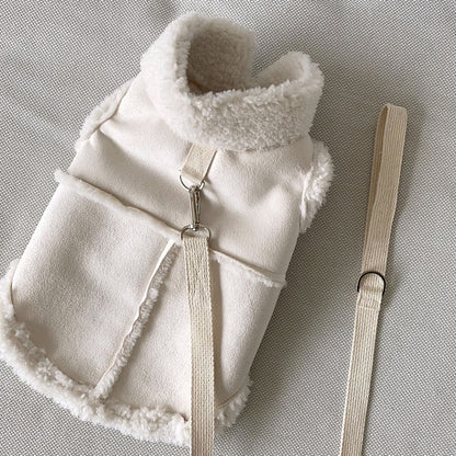 מעיל לכלב קטן | מעיל לכלב בינוני | מעיל לכלבים קטנים | מעיל חורף  |לכלבים | בגדים לכלבים קטנים | מעיל לבן לכלב